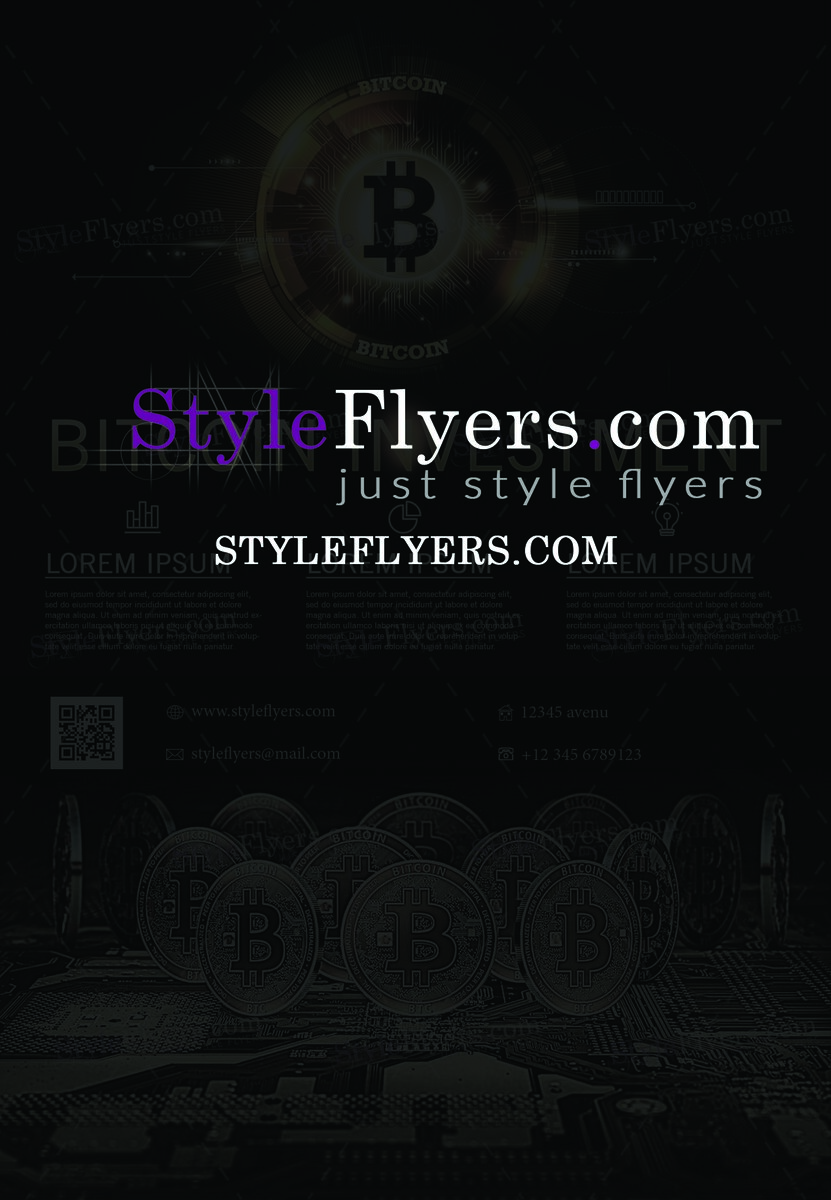 Bitcoin Investment PSD Flyer Template