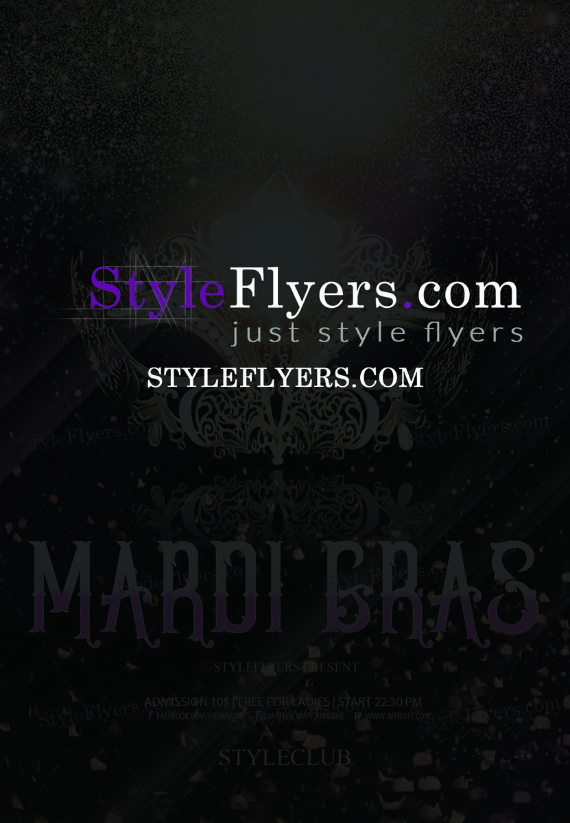 Mardi Gras PSD Flyer Template