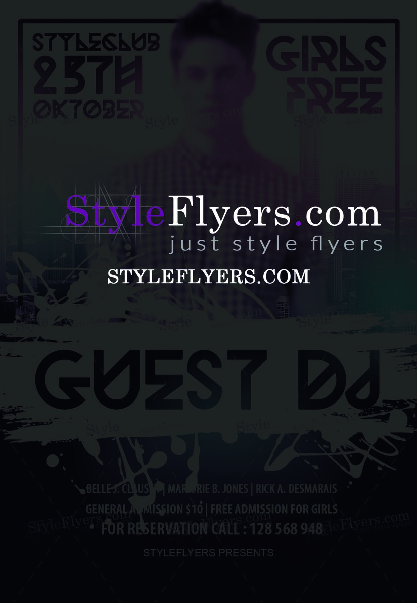 Guest Dj PSD Flyer Template