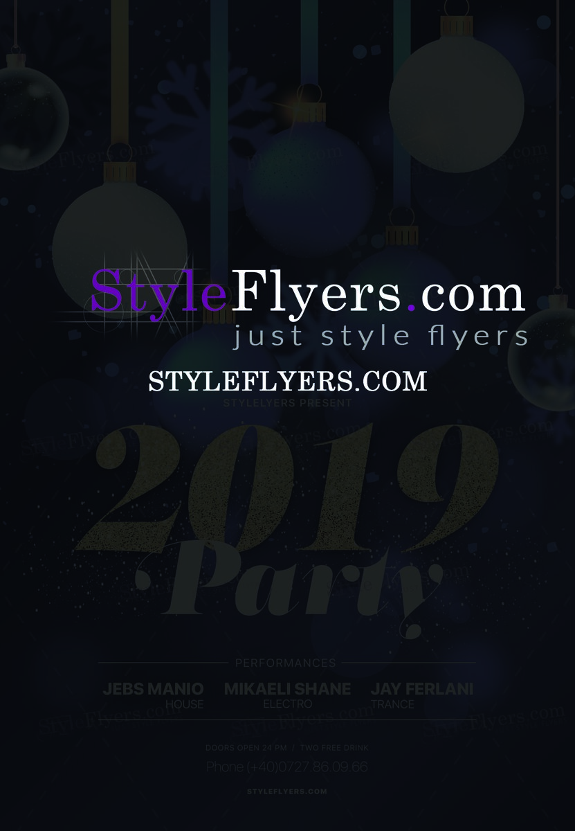2019 Party PSD Flyer Template