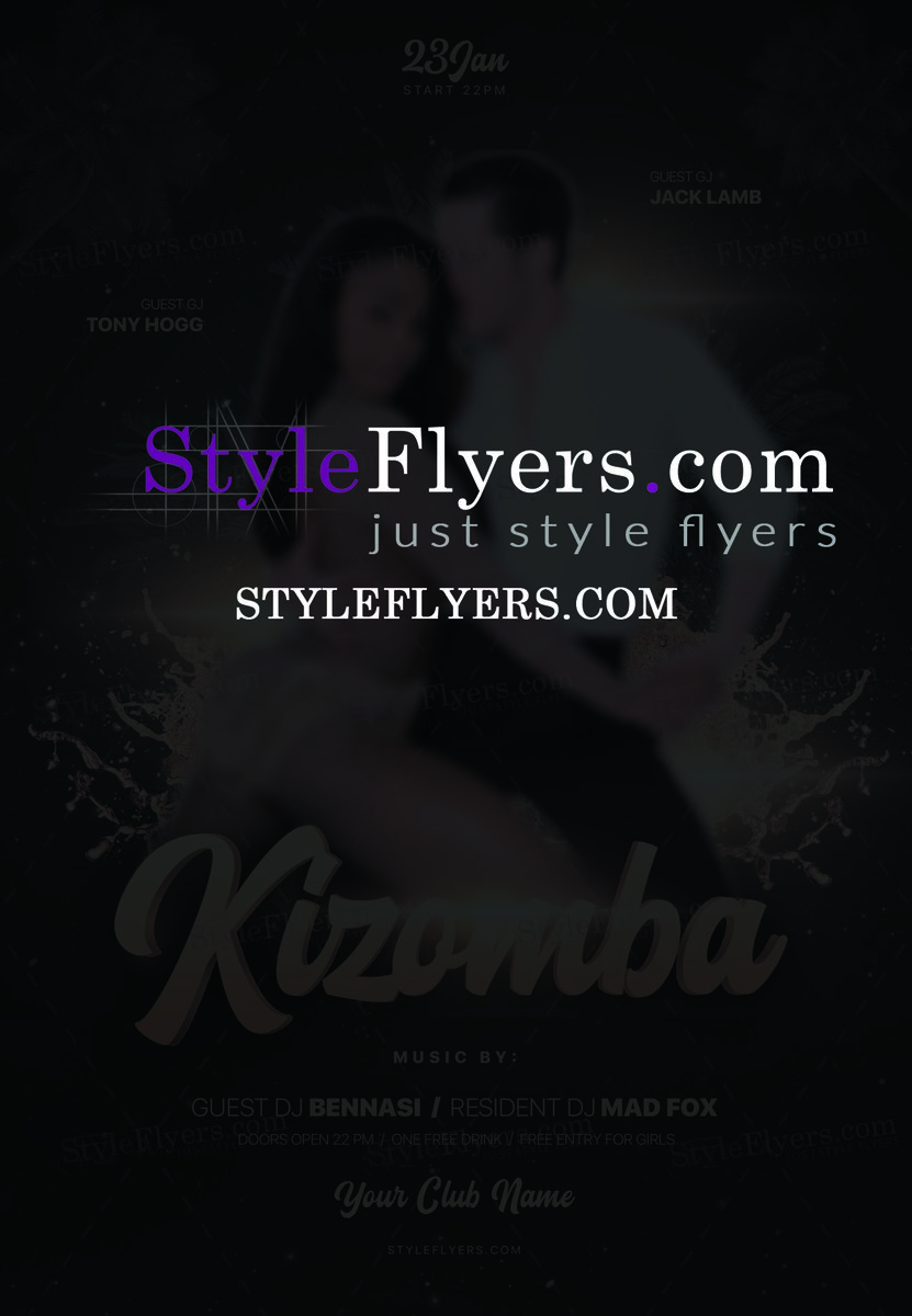 Kizomba PSD Flyer Template