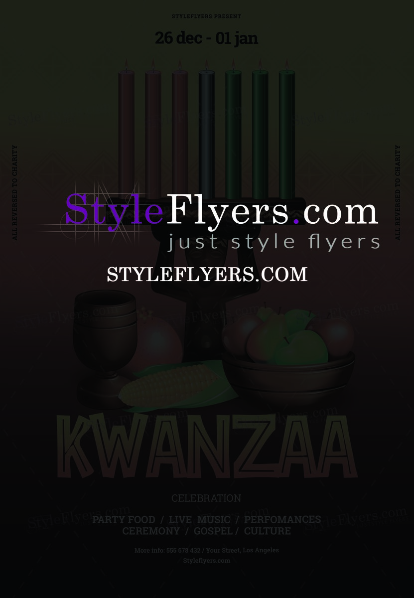 Kwanzaa PSD Flyer Template
