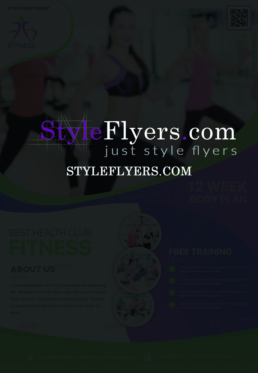 Fitness PSD Flyer Template