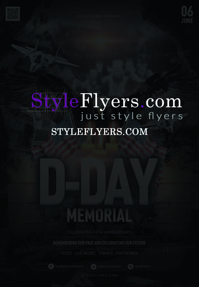Memorial Day PSD Flyer Template2