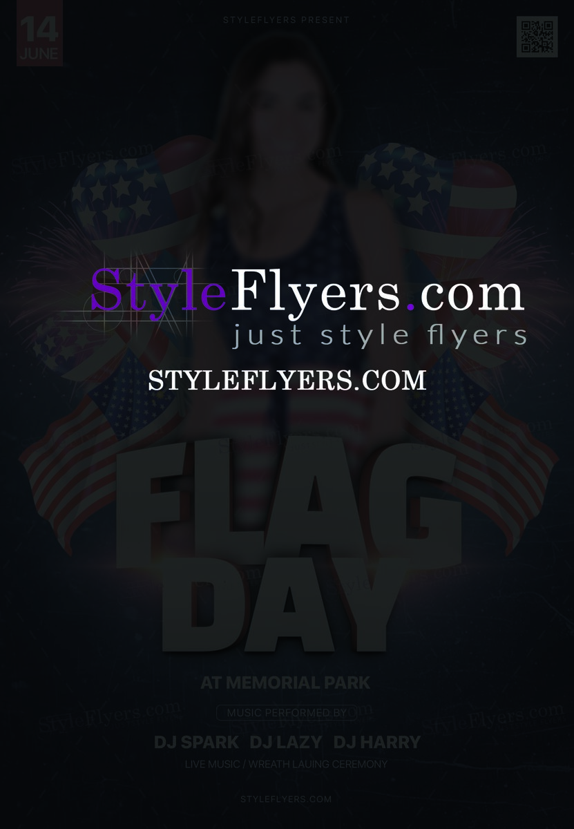 Flag Day PSD Flyer Template
