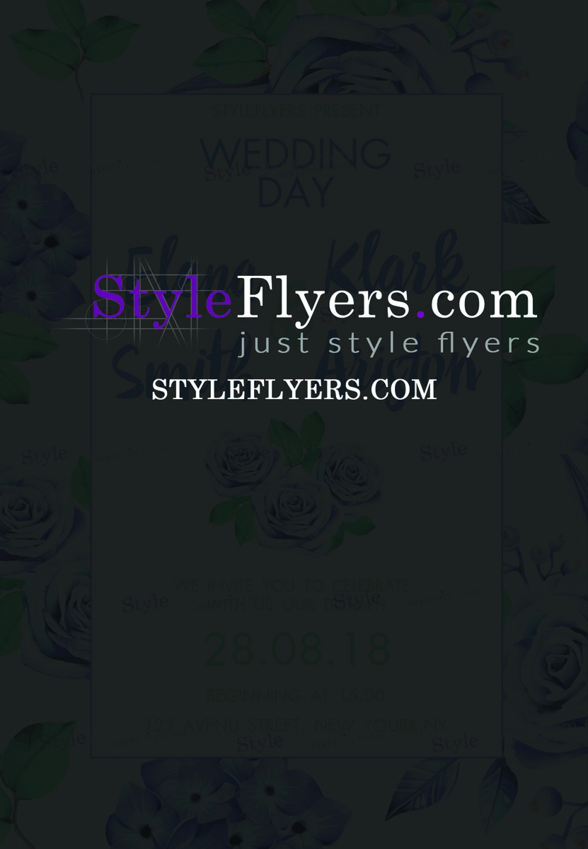 Wedding Day PSD Flyer Template