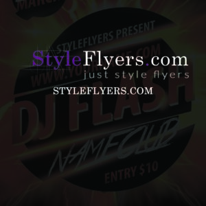 dj flash PSD Flyer Template