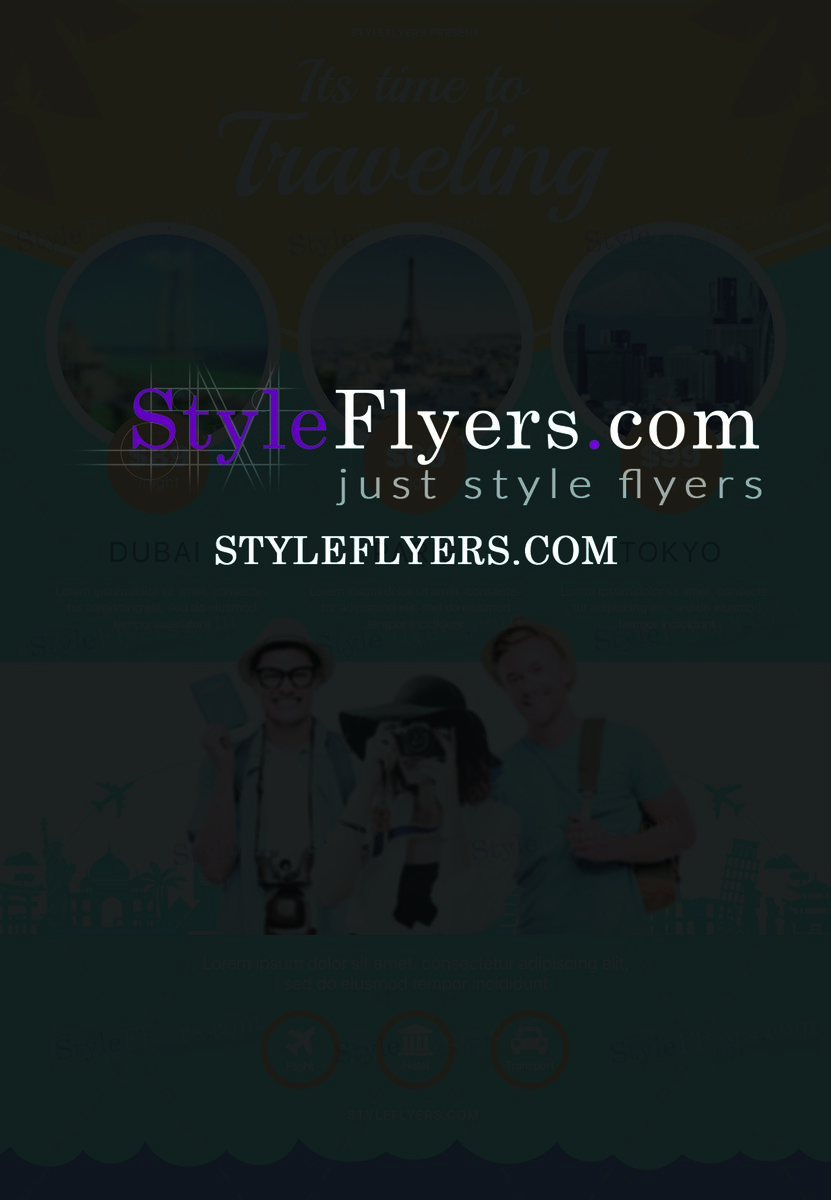 Travel psd flyer
