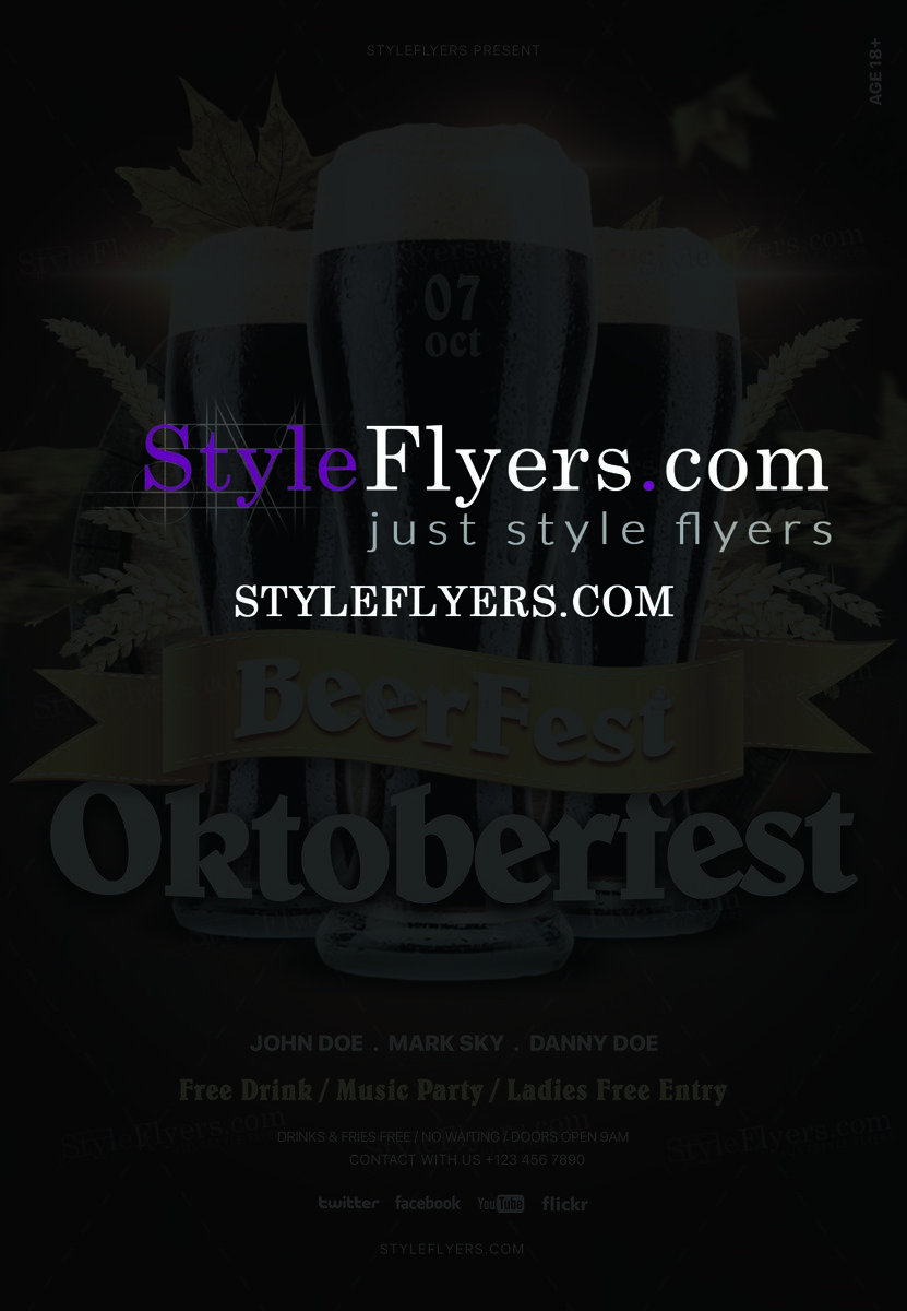 Oktoberfest PSD Flyer Template1
