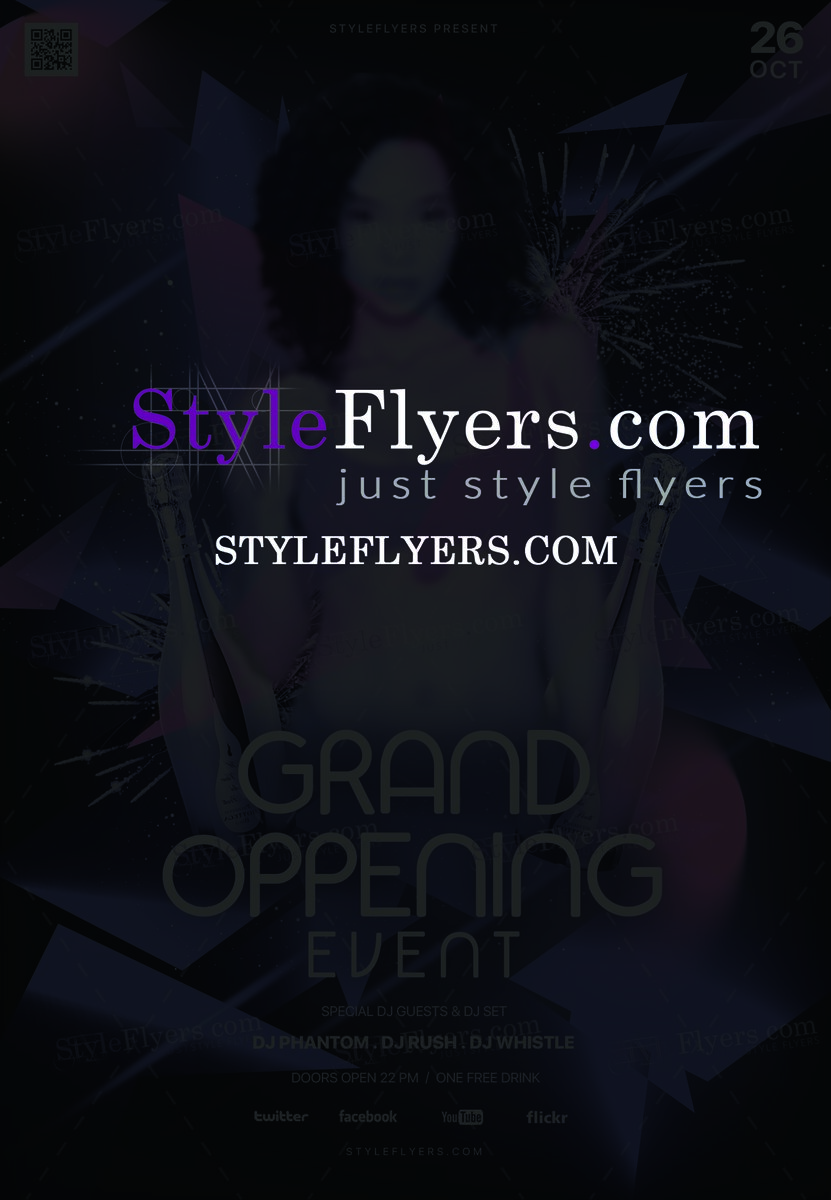 Grand Oppening Event PSD Flyer Template