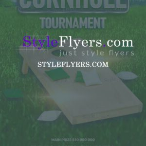 Cornhole Tournament PSD Flyer Template
