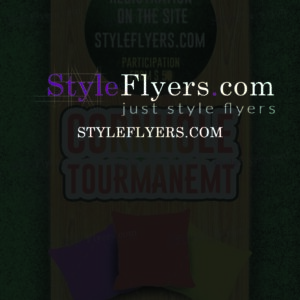 Cornhole Tourmanemt PSD Flyer Template