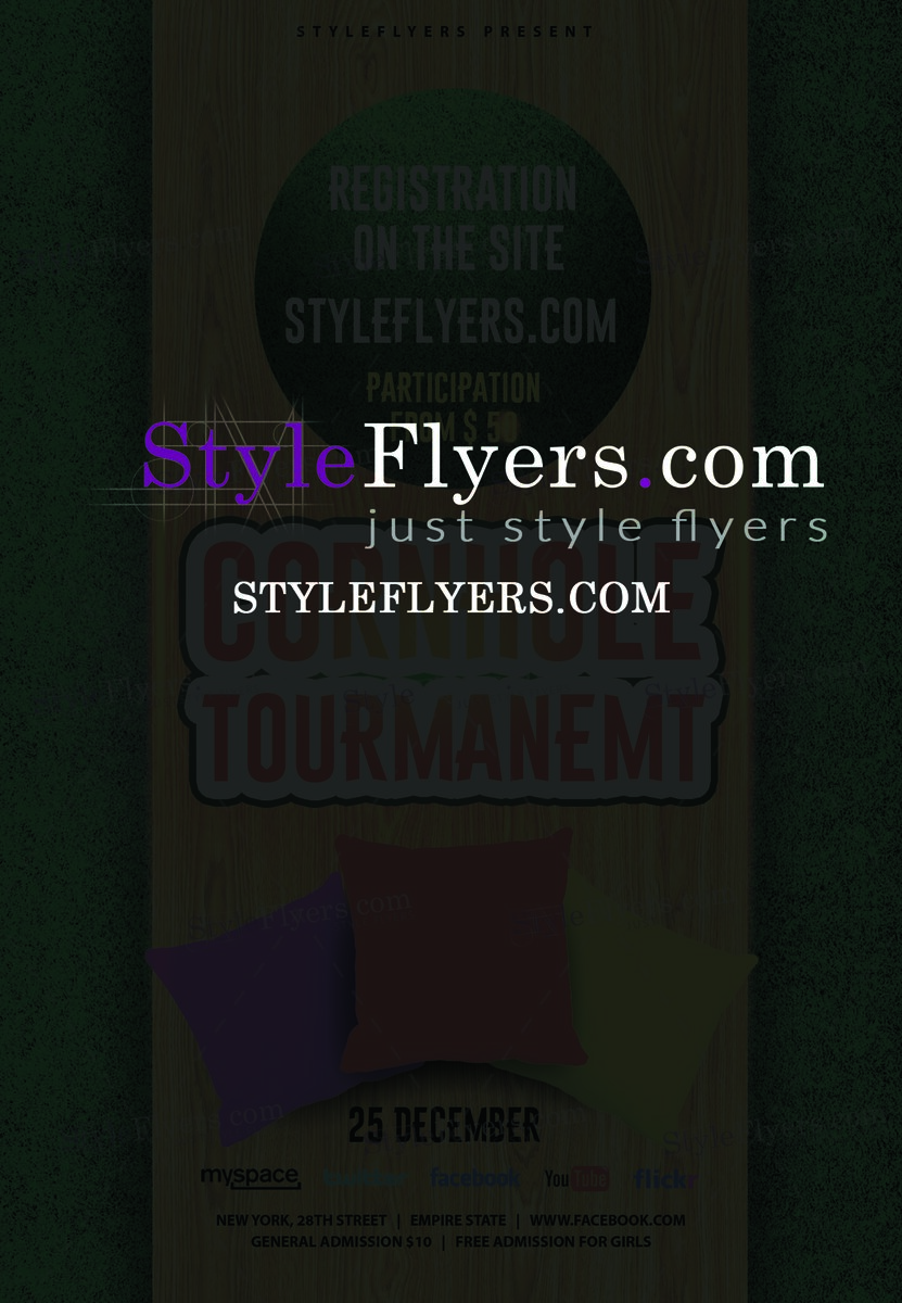 Cornhole Tourmanemt PSD Flyer Template