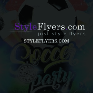 soccer party flyer