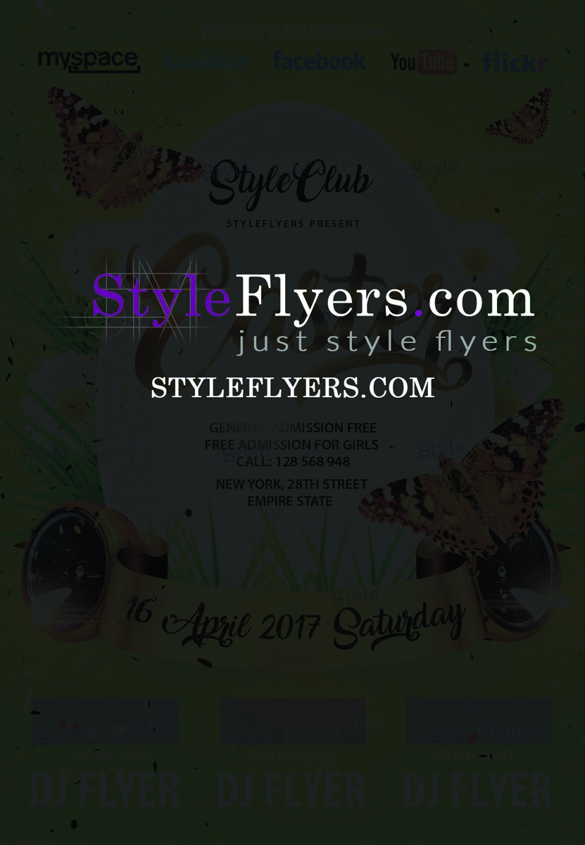 easter PSD Flyer Template