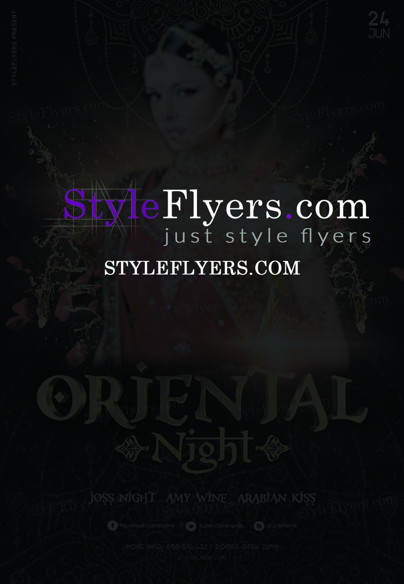 Oriental Night PSD Flyer Template