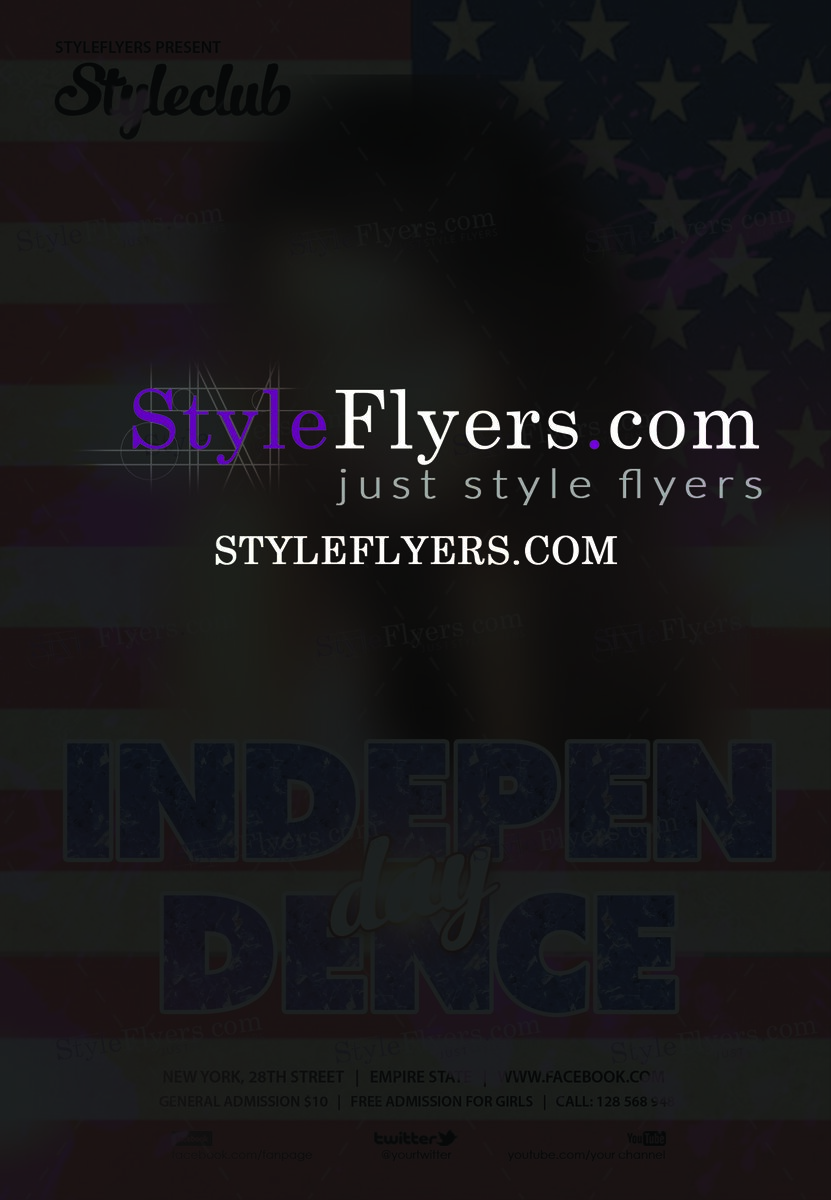 Independence Day PSD Flyer Template.