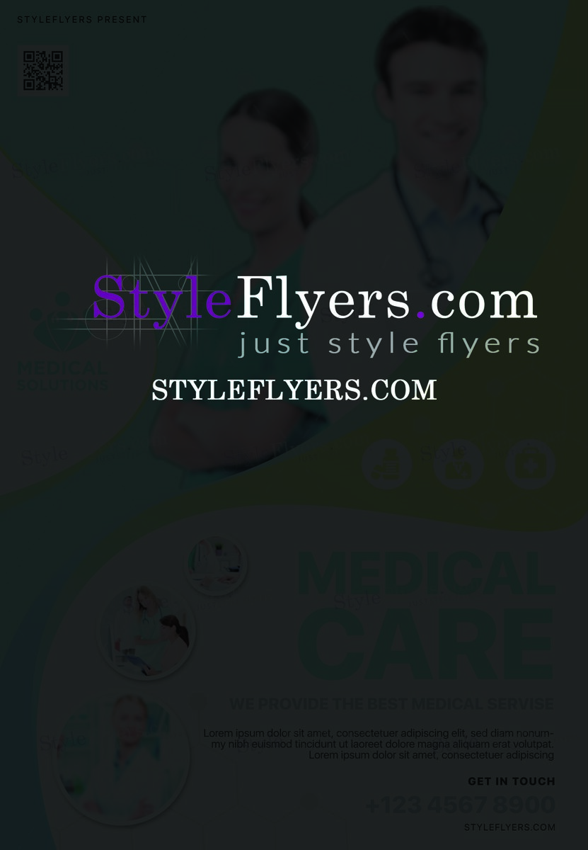 Medical Care PSD Flyer Template