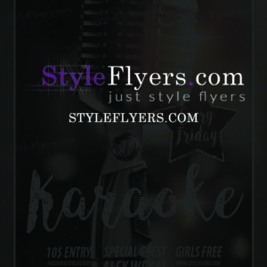 karaoke PSD Flyer Template