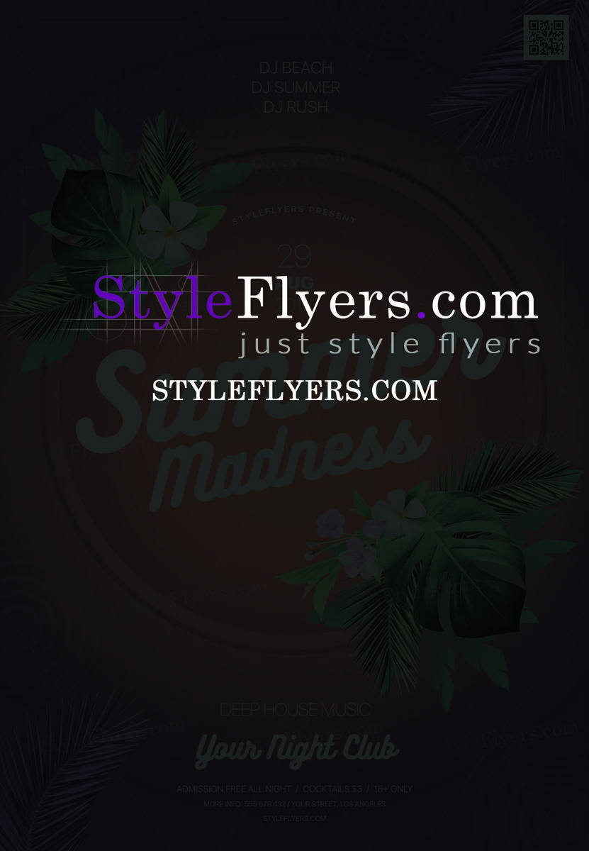 Summer Madness Flyer PSD Template