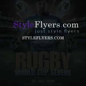 Rugby World Cup Sevens PSD Flyer Template
