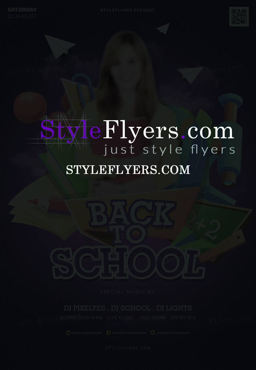Back To School PSD Flyer Template