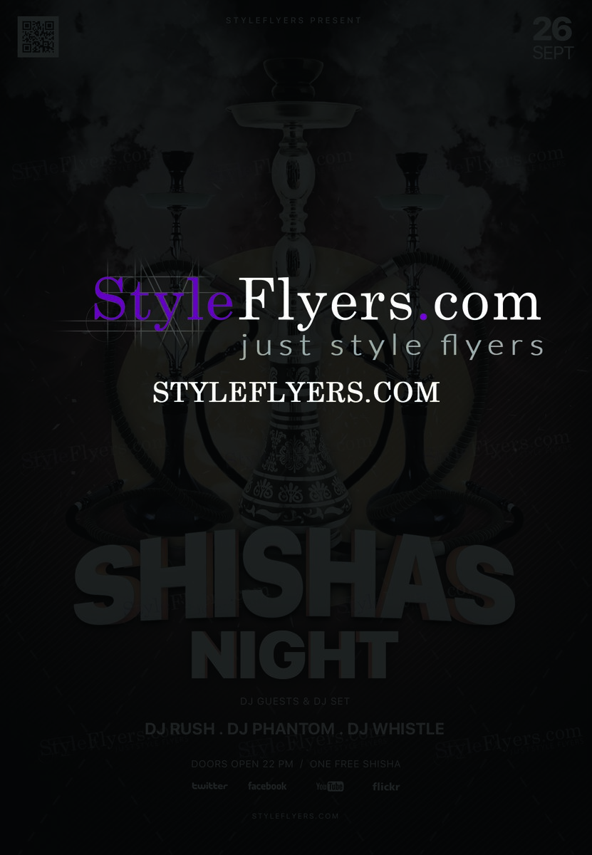 Shishas Night PSD Flyer Template1