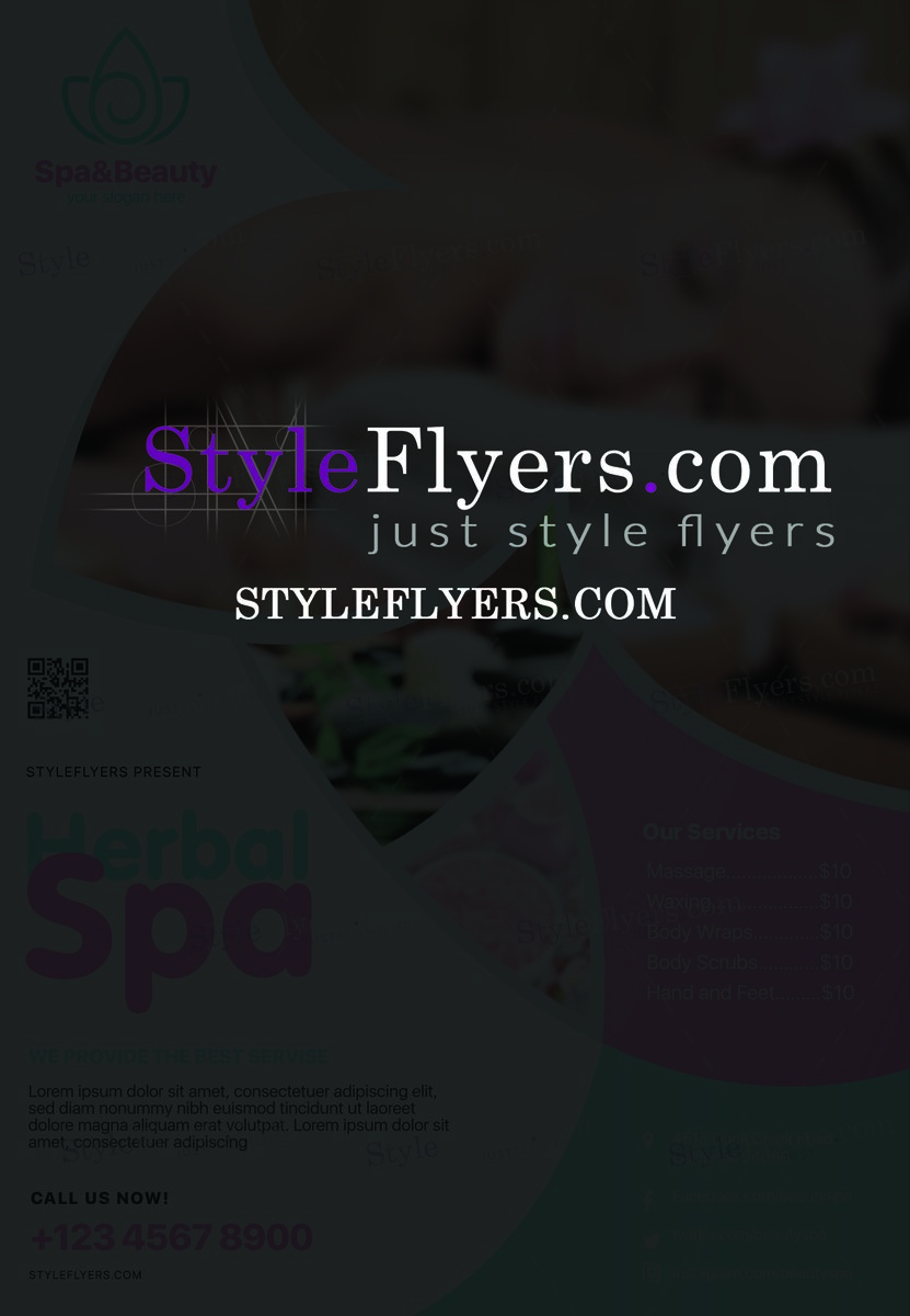 Spa PSD Flyer Template